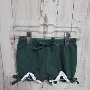🖤SOLD🖤 💝 Green Kids Shorts with Lace Trim